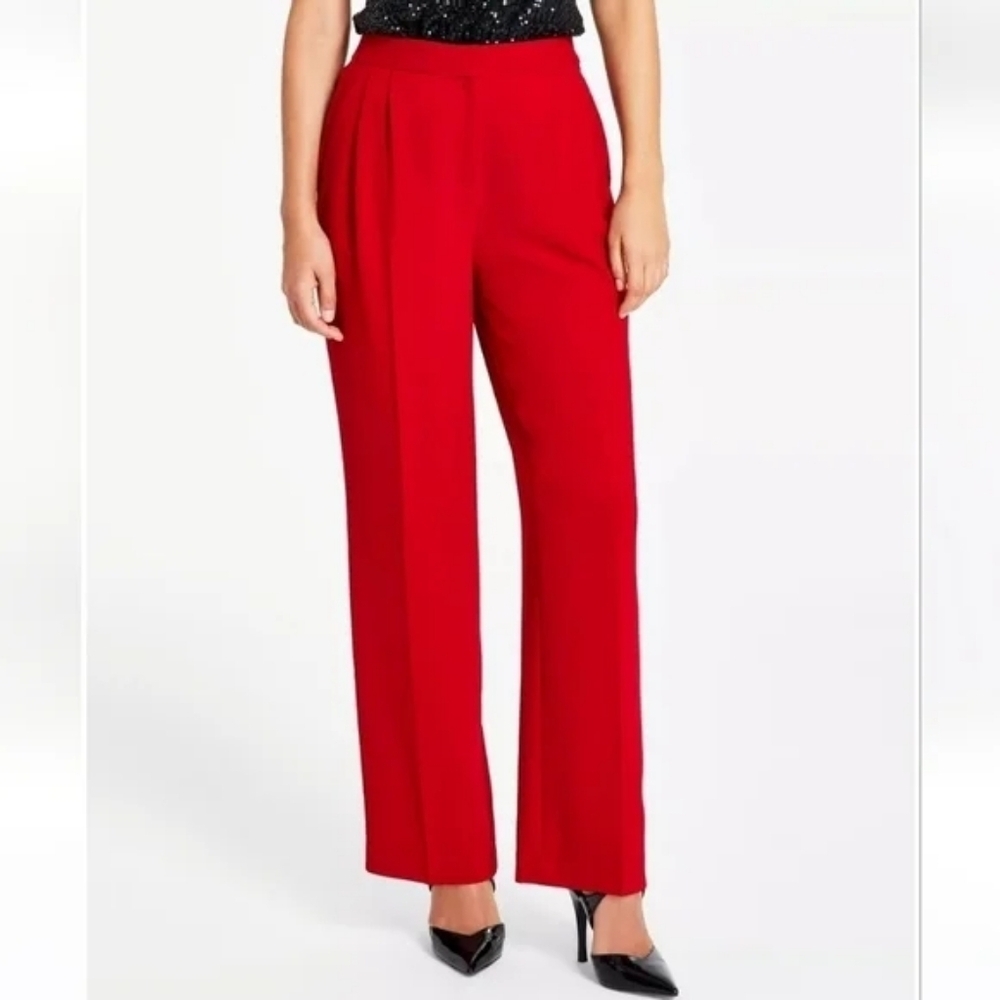 Elegant Red Women's Pants